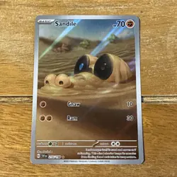 Pokemon TCG Sandile Rare Illustration Card SV1 Scarlet Violet Base 216/198 - Image 1