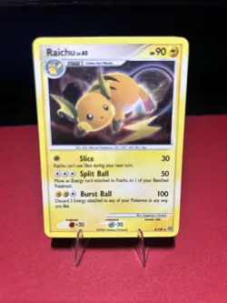 Pokemon Raichu Holo Rare LV. 458/100 Stormfront 2008 LP Condition - Image 1