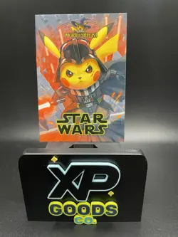 Pikachu Poncho Sparkle Holo Box Hit Cracked Ice Pokemon Darth Vadar Cosplay - Image 1