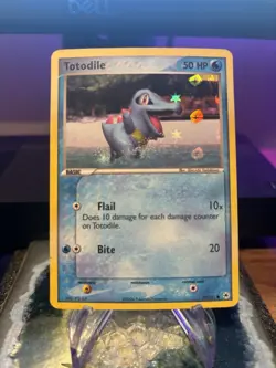 Pokemon TCG Totodile 79/101 Hidden Legends Reverse Holo Foil - Image 1