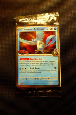 Team Rocket’s Articuno 51/182 Sealed Pokemon Destined Rivals Stamped Promo - Image 1