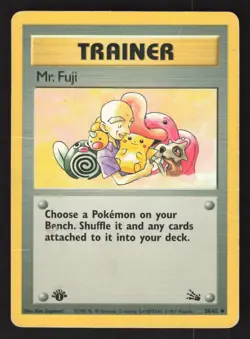 Mr. Fuji 58/62 1st edition Pokemon Fossil - Image 1