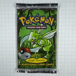 1999 Pokemon Jungle 1st Edition Booster Pack Unopened Sealed Gem Scyther - Image 1