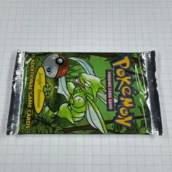 1999 Pokemon Jungle 1st Edition Booster Pack Unopened Sealed Gem Scyther - Image 4