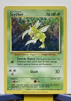 Scyther CLV Classic Collection Holo Pokemon Variant NM 006/034 - Image 3
