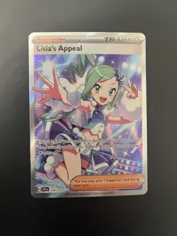 Pokemon Lisia's Appeal 234/191 SV08: Surging Sparks Full Art Ultra Rare Holo - Image 1