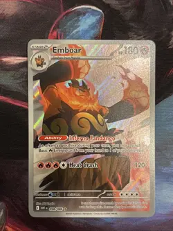 🔥Pokemon TCG Emboar Full Art Sv: White Flare English 098/086 NM🔥 - Image 1