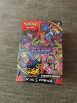 Pokemon TCG: Mega Evolutions Phantasmal Flames Booster Bundle (6 Packs) - SEALED - Image 1
