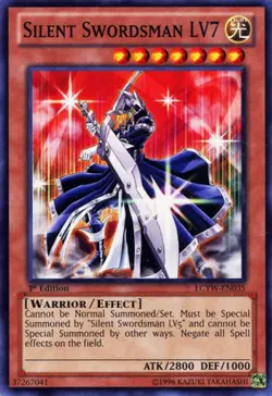 1 x Silent Swordsman LV7 - LCYW-EN035 - Common - Unlimited Edition Near Mint, En - Image 1