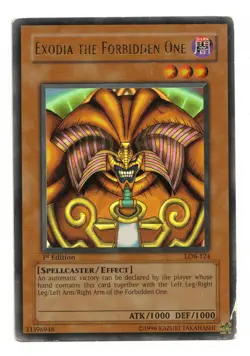 Yu-Gi-Oh Card: English Exodia the Forbidden One LOB-124 1st Edition Ultra! PL - Image 1
