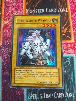 Yu-Gi-Oh! Gene-Warped Warwolf STON-EN001 Super Rare 1st Edition Near Mint b2/ - Image 1