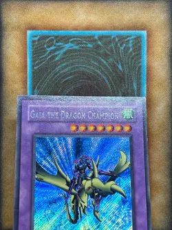 Yugioh Gaia The Dragon Champion LOB-125 Secret Rare GLOSSY UNLIMTED Edition LP - Image 4