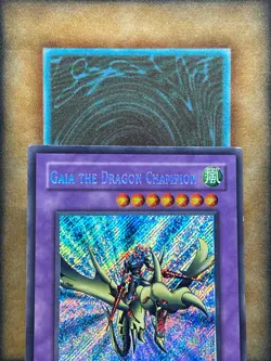 Yugioh Gaia The Dragon Champion LOB-125 Secret Rare GLOSSY UNLIMTED Edition LP - Image 5