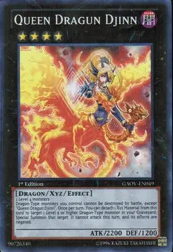 Yugioh! MP Queen Dragun Djinn - GAOV-EN049 - Super Rare - Unlimited Edition Mode - Image 1