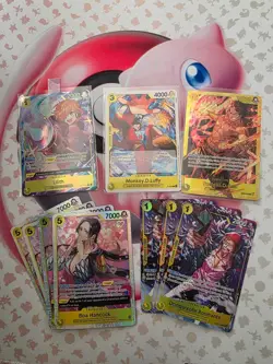 ONE PIECE TCG YELLOW SR, AA, SEC, BOA, LUFFY, LOT..... ENGLISH - Image 1