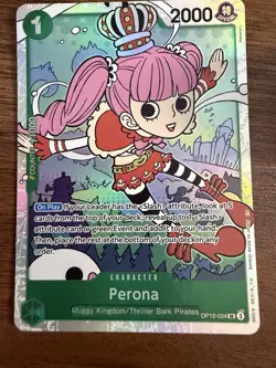 Perona OP12-034 SR Legacy of the Master Foil One Piece TCG NM - Image 1