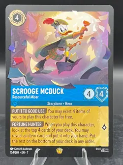 Disney Lorcana-Archazia’s Island-Scrooge McDuck - Resourceful Miser-#154-Regular - Image 3