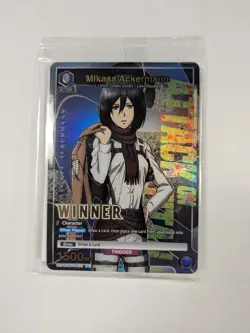 Mikasa Ackermann Winner Foil - UEPR /AOT-1-023 NM - Union Arena sealed - Image 1