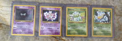 Pokemon TCG Vintage Card Lot of 4 - Bulbasaur/Weedle/Gastly/Mewtwo - Image 1