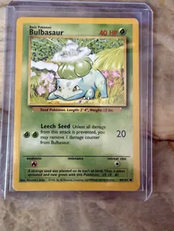 Pokemon TCG Vintage Card Lot of 4 - Bulbasaur/Weedle/Gastly/Mewtwo - Image 3