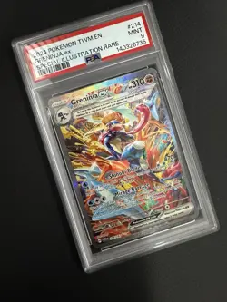 Pokemon TCG Greninja EX Twilight Masquerade Card 214/167 PSA 9 - Image 3