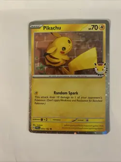 Pokemon Pikachu 051/162 2026 Pokemon Day Stamped Promo 30th Anniversary TCG Card - Image 1