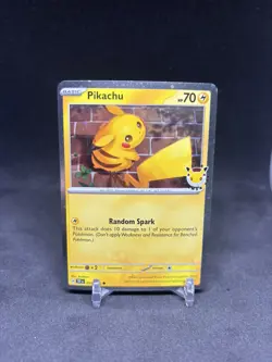 Pokemon Pikachu 051/162 2026 Pokemon Day Stamped Promo 30th Anniversary TCG Card - Image 1