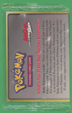 Neo Genesis Sealed Pokemon Promo Card (2000) Marill #29 H - Image 1