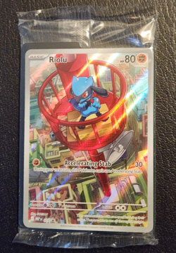 Sealed Pokemon Riolu Black Star ETB Promo Card ( TCG Mega Evolution #010 NM ) - Image 1