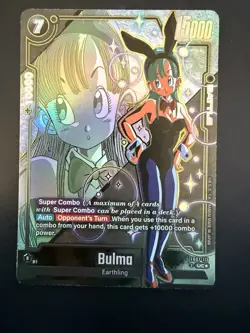 Bandai Dragon Ball Super Card Game Bulma FB07-113 UC Super Combo Foil - Image 1