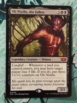 Ob Nixilis, the Fallen (0192) - Tarkir: Dragonstorm Commander - MTG -Preowned LP - Image 1