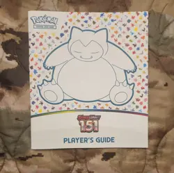 SCARLET & VIOLET 151 Players Guide - SNORLAX Cover ETB Booklet - Pokemon TCG - Image 1