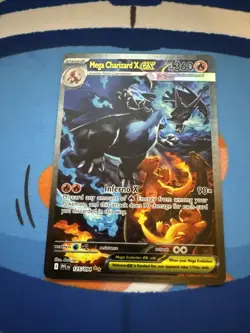 Pokemon TCG Mega Charizard x EX SIR 125/94 Full Art Phantasmal Flames READ DESC - Image 2