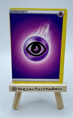 2020 Pokemon Psychic Energy MISCUT ERROR - LP - Image 1
