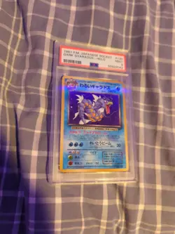 1997 Pocket Monsters Team Rocket Japanese Dark Gyarados Holo 130 PSA 9 MINT - Image 1