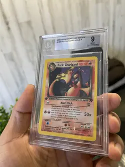 Dark Charizard Holo 1st Edition Team Rocket 2000 Mint 9 BGS Pokemon #4 - Image 1