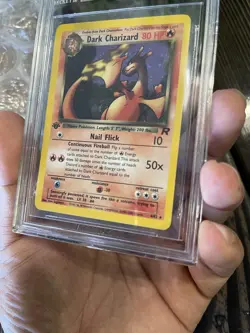 Dark Charizard Holo 1st Edition Team Rocket 2000 Mint 9 BGS Pokemon #4 - Image 2