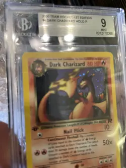 Dark Charizard Holo 1st Edition Team Rocket 2000 Mint 9 BGS Pokemon #4 - Image 4