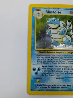 Pokemon Blastoise Base Set 2/102 Holo Rare Unlimited EN TCG - Image 2