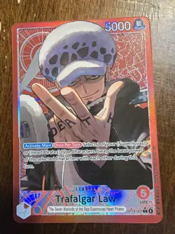 One Piece Trafalgar Law Leader Alt Art OP14 The Azure Seas Seven English - Image 1
