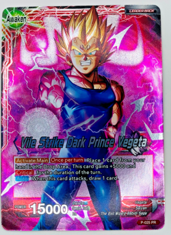 Vile Strike Dark Prince Vegeta | Foil P-025 PR | Dragon Ball Super Card Game LP - Image 1