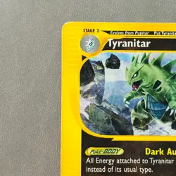 Pokemon Tyranitar Expedition Base Set Rare 120HP 066/165 Regular English Card - Image 4
