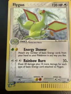 Pokemon TCG Flygon Reverse Holo Rare EX Dragon Card 4/97 LP+ Condition - Image 1
