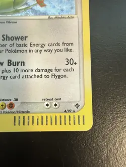 Pokemon TCG Flygon Reverse Holo Rare EX Dragon Card 4/97 LP+ Condition - Image 5