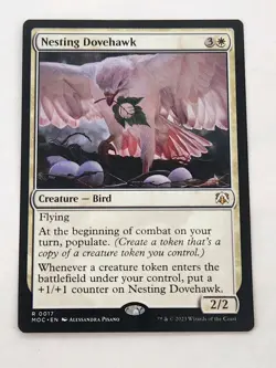Nesting Dovehawk LP, English March of the Machine Commander MTG #0017 - Image 1