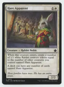 MTG Foundations Hare Apparent #15 Common - Image 1