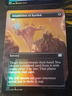 Inquisition of Kozilek Borderless FOIL, D Masters 2022 , LP , MTG, FREE SHIPPING - Image 1
