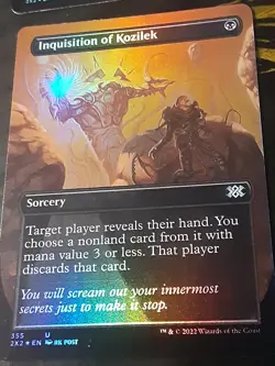 Inquisition of Kozilek Borderless FOIL, D Masters 2022 , LP , MTG, FREE SHIPPING - Image 2