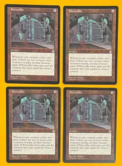 MTG PORTCULLIS (x4) Stronghold (OldManMTG 011-556) - Image 1