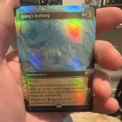 Wizards of the Coast Aang's Iceberg 0336 TLA Enchantment Foil Rare White MTG - Image 1